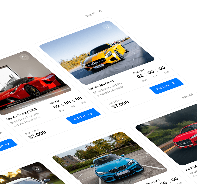 Car Auction App Interface